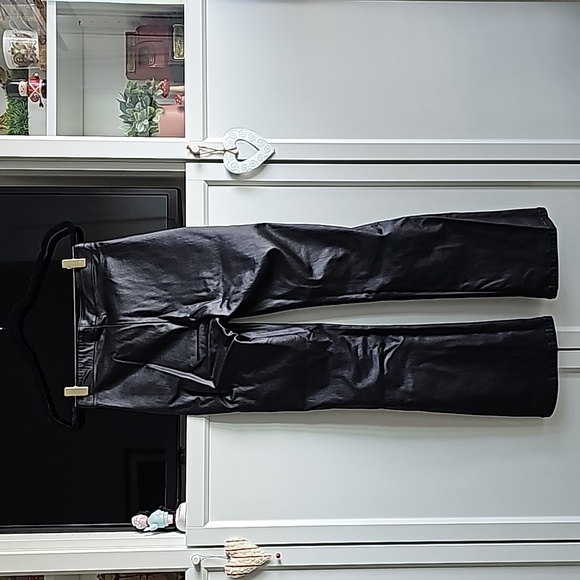 Faux Leather Flares Pants - Picture 2 of 2